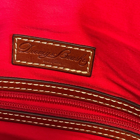 Dooney & Bourke Red Pebbled Leather Shoulder Bag - Picture 11 of 13
